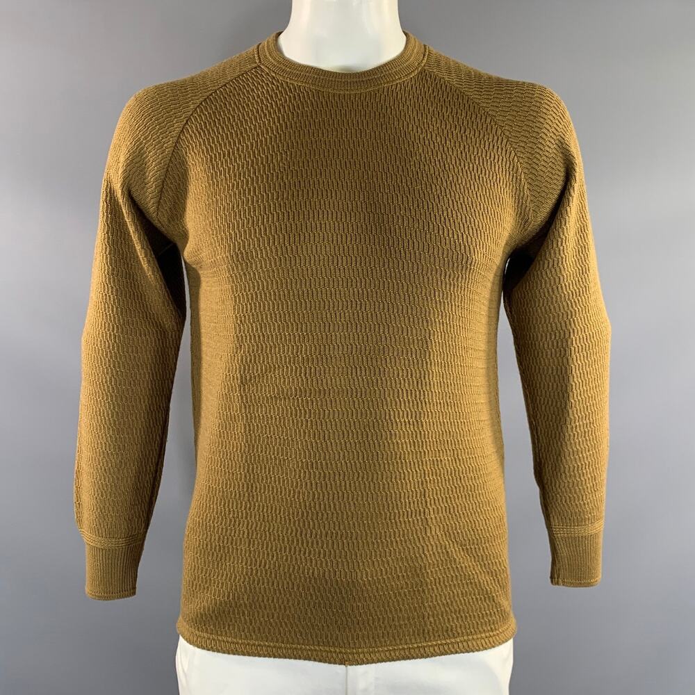 STEVENSON OVERALL CO. Size L Brown Wool Knit Pullover